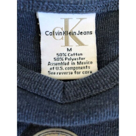 Calvin Klein T shirt Dress Pullover Logo Navy Blue Juniors Medium Short Sleeves - Picture 3 of 3